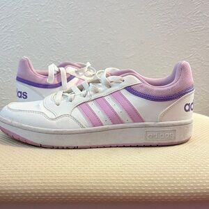 Adidas  White and Purple Sneakers